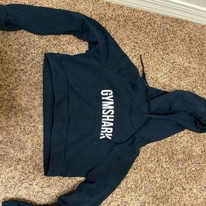 Gymshark black cropped hoodie
